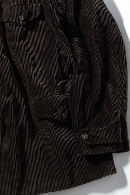 30s Hunting Corduroy Jacket Lining Light Black Moleskin&Metis DEADSTOCK