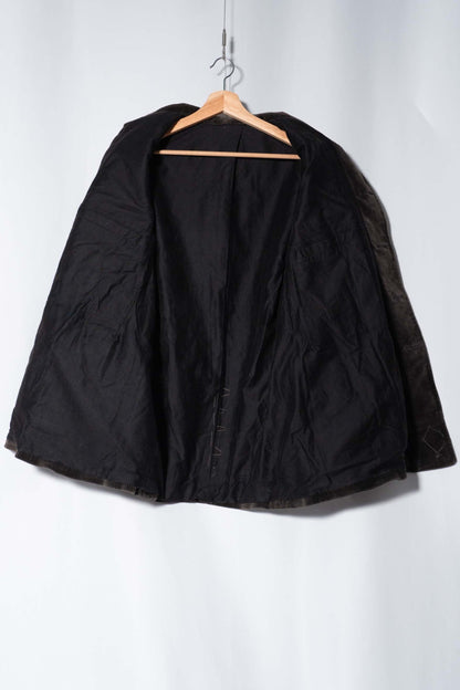 30s Hunting Corduroy Jacket Lining Light Black Moleskin&Metis DEADSTOCK