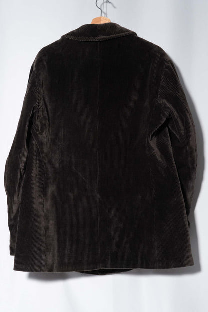 30s Hunting Corduroy Jacket Lining Light Black Moleskin&Metis DEADSTOCK