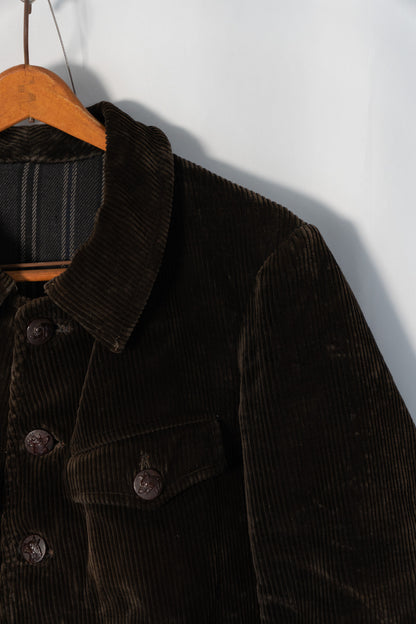 30s AdolpheLafont Brown Corduroy Hunting Jacket
