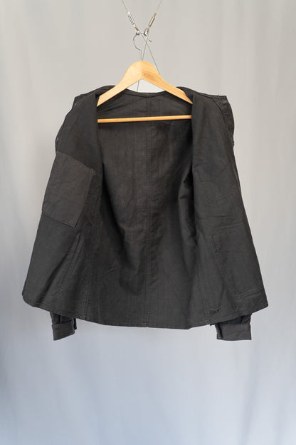 ~30s French Work Black Light Moleskin Jacket "4 Buttons"