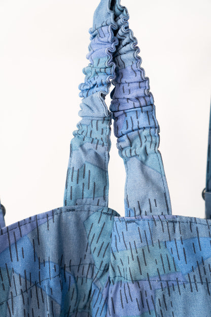 80s Czechoslovakian Fire Brigade Blue Sprinter Camouflage Trouser Deadstock
