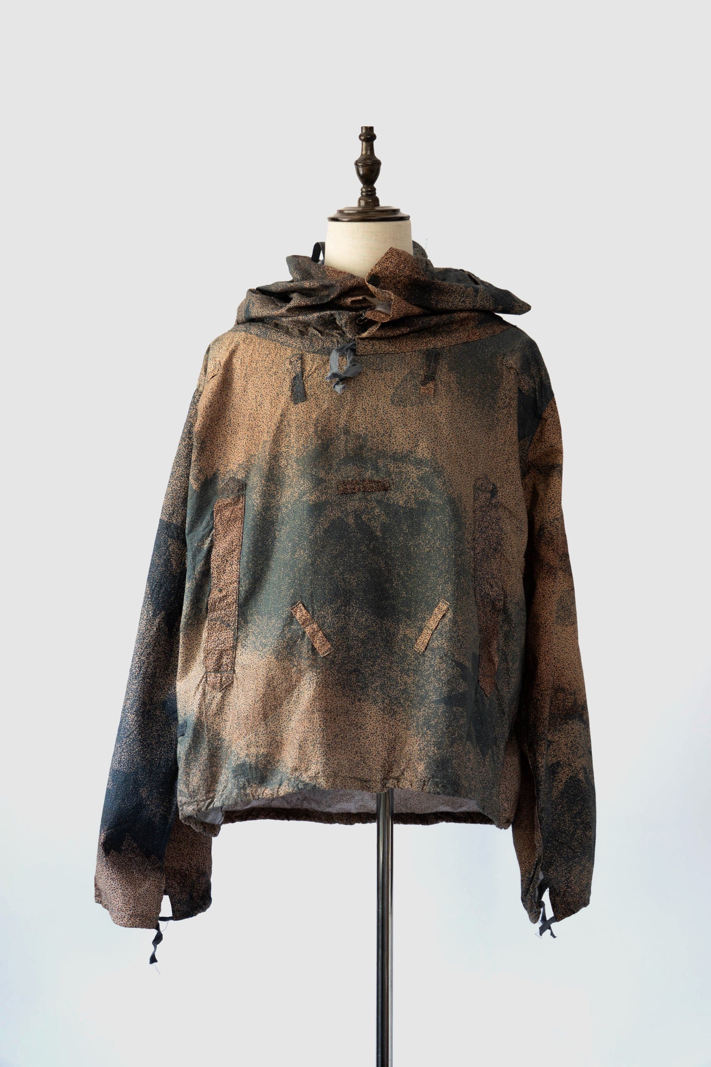 ~80s Yugoslavia Army Sniper Smock Microdot Camouflage With Groove Bag DEADSTOCK