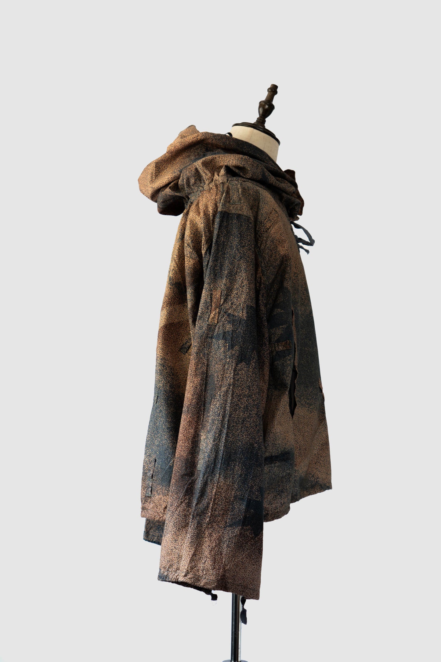 ~80s Yugoslavia Army Sniper Smock Microdot Camouflage With Groove Bag DEADSTOCK