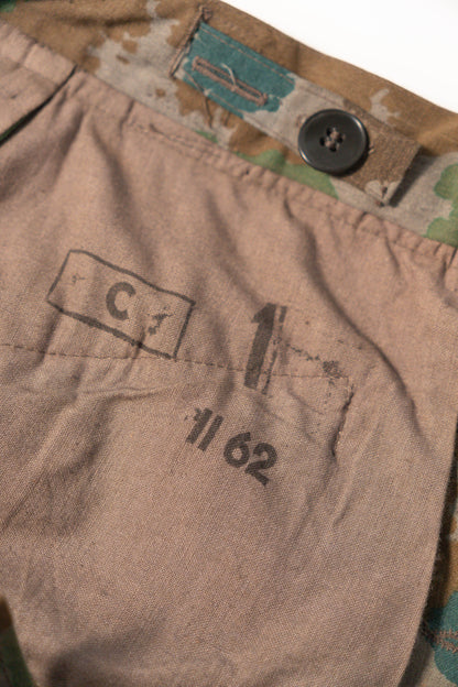 60s GERMAN ARMY BLUMENTARN CAMOUFLAGE TROUSER DEADSTOCK