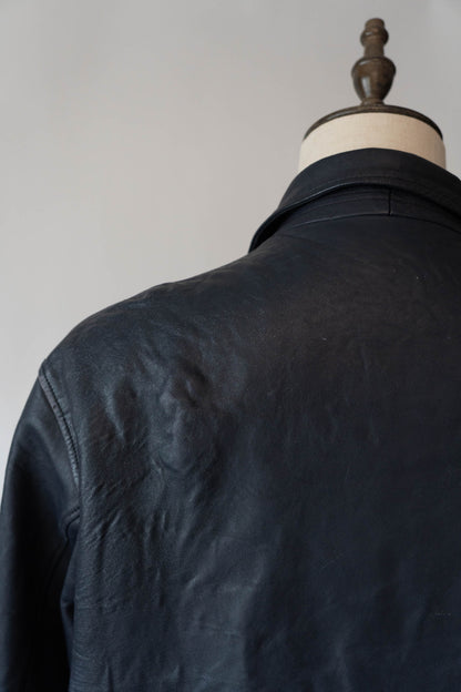 70s French Air Force Pilot Leather Jacket Original