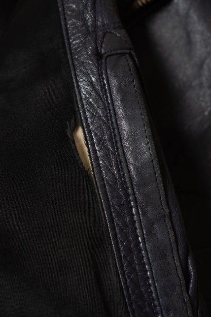 70s French Air Force Pilot Leather Jacket Original
