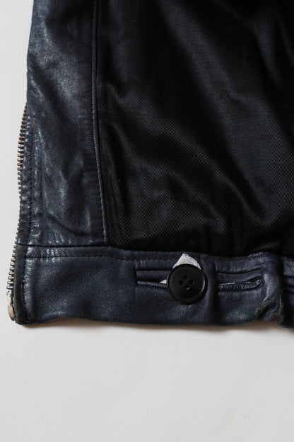70s French Air Force Pilot Leather Jacket Original