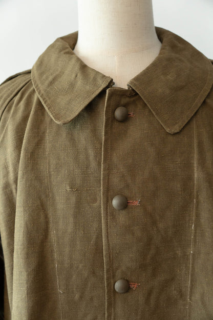 M35 French Army Motorcycle Coat Linen DEADSTOCK 1