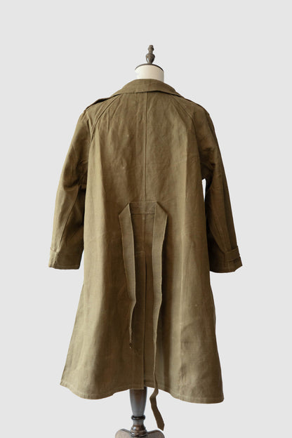 M35 French Army Motorcycle Coat Linen DEADSTOCK 1