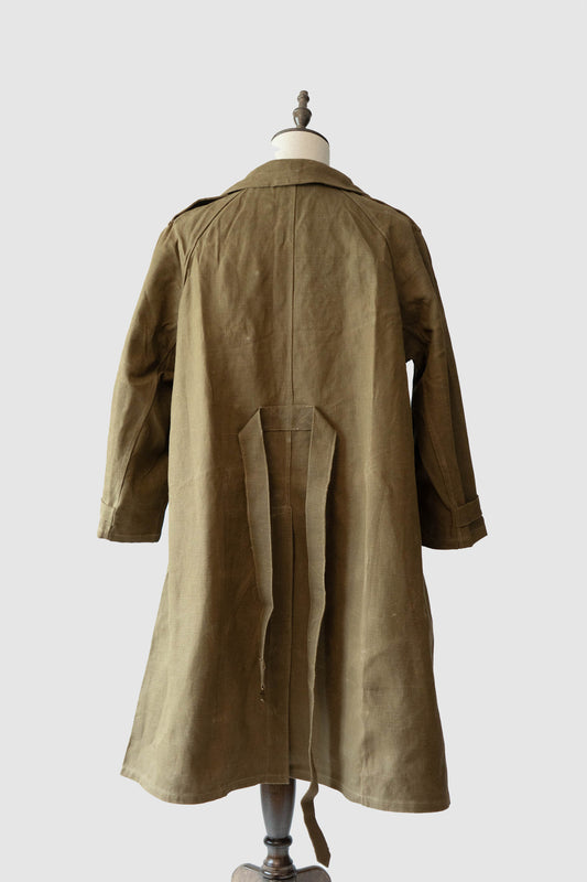M35 French Army Motorcycle Coat Linen DEADSTOCK 1