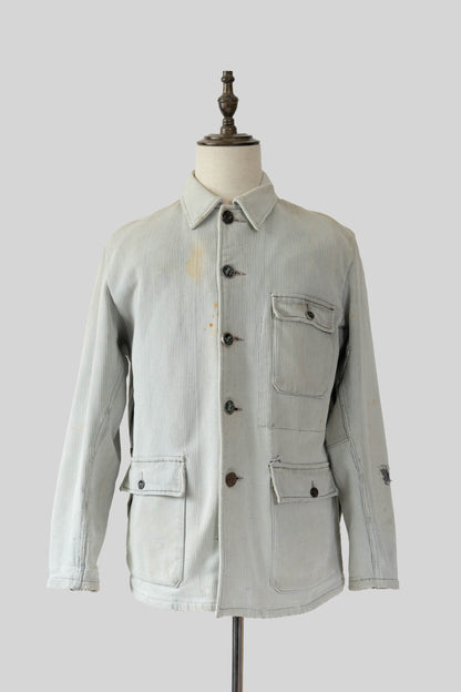 50s LE MONT ST MICHEL COTTON PIQUE HUNTING JACKET