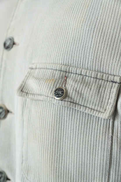 50s LE MONT ST MICHEL COTTON PIQUE HUNTING JACKET