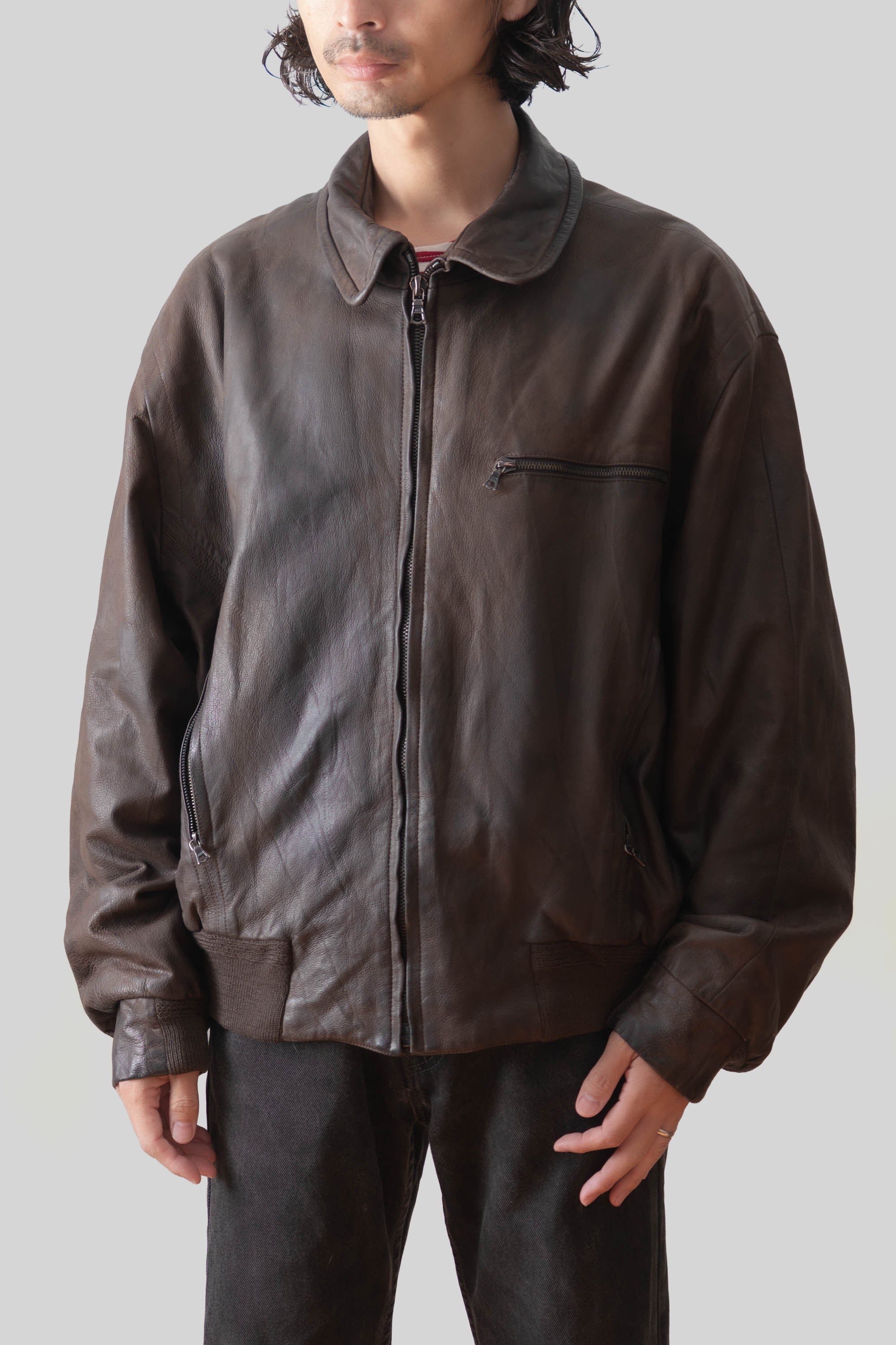 90s seraphin deerskin bomber jacket – edeak vintage
