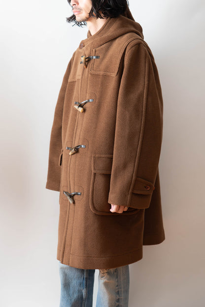 90s Invertere wool hbt duffle coat moorbrok fabric
