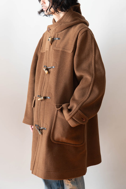 90s Invertere wool hbt duffle coat moorbrok fabric