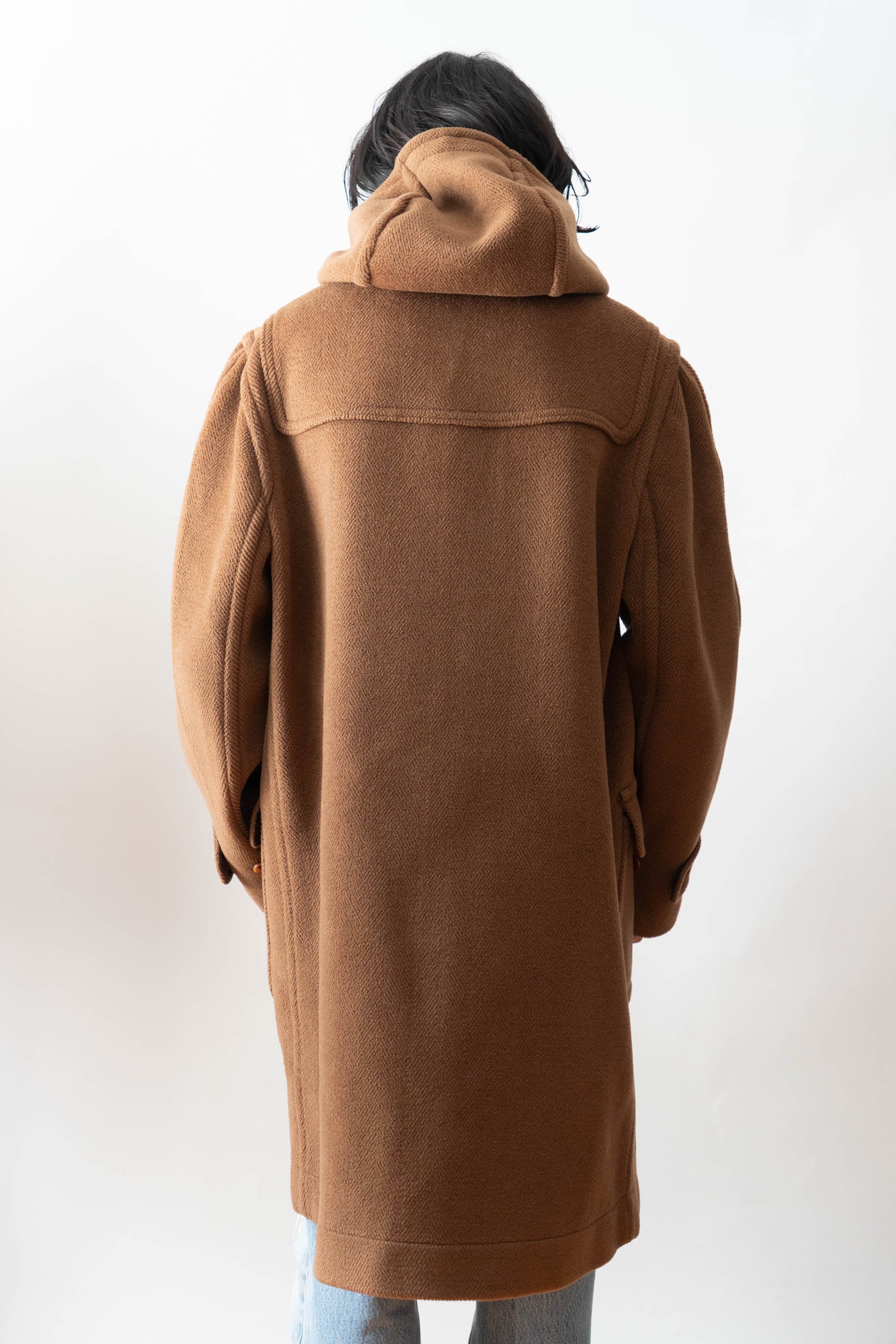 90s Invertere wool hbt duffle coat moorbrok fabric – edeak vintage