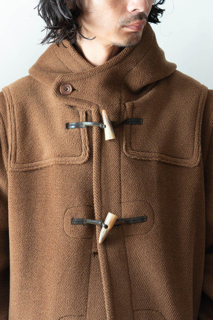 90s Invertere wool hbt duffle coat moorbrok fabric