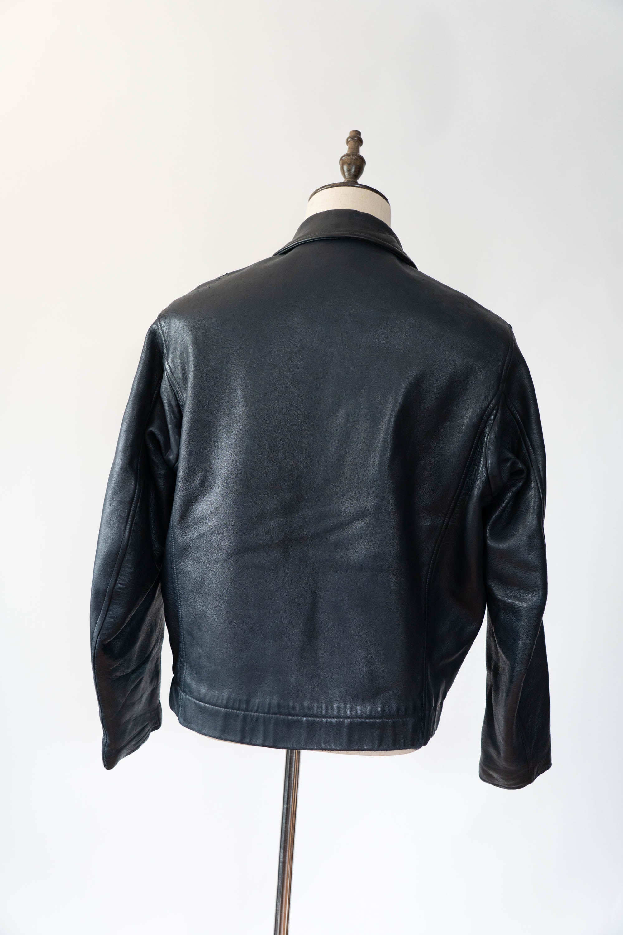 70s French Air Force Pilot Leather Jacket Original① – edeak vintage