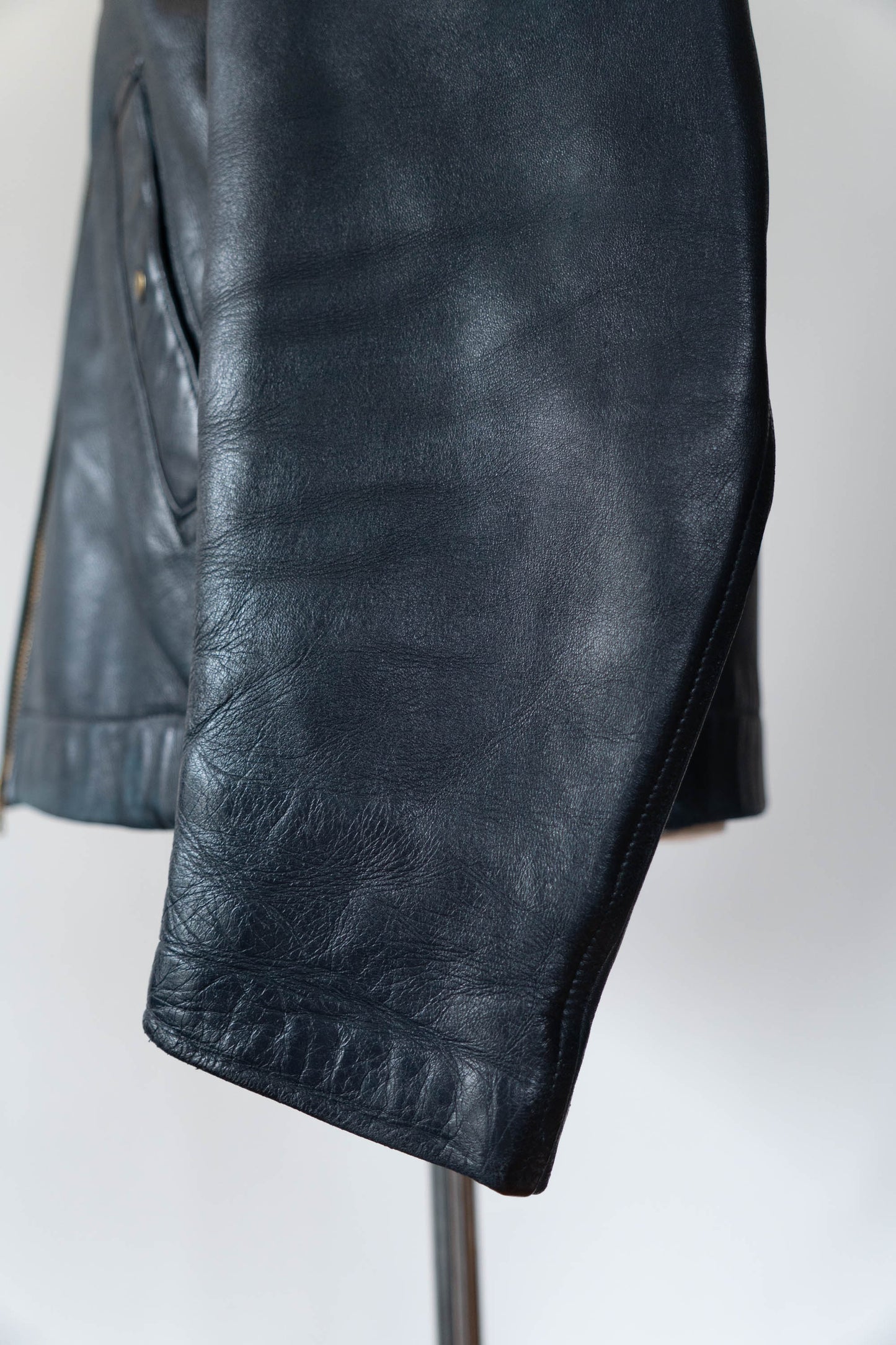 70s French Air Force Pilot Leather Jacket Original①