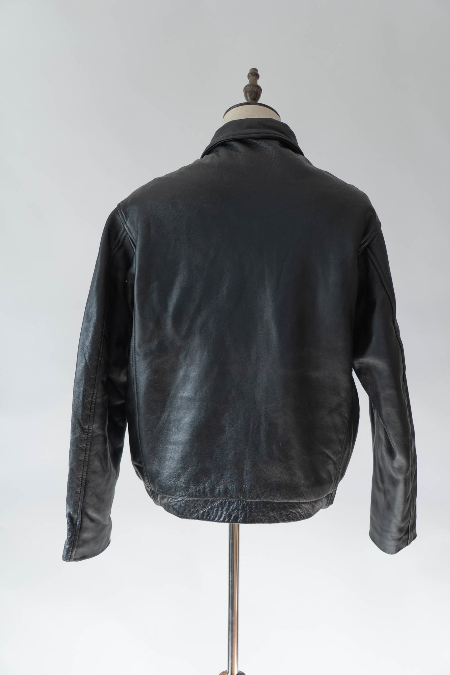 70s french Air Force pilot leather jacket civilian③