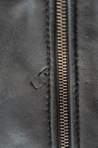 70s french Air Force pilot leather jacket civilian③