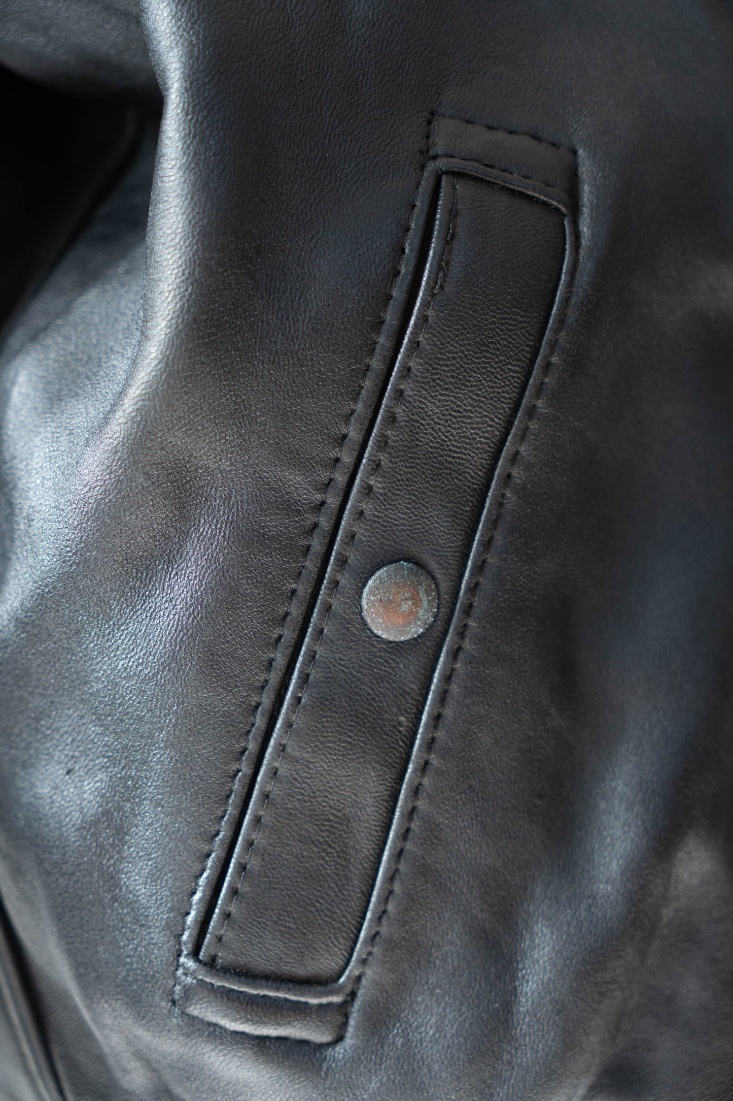70s french Air Force pilot leather jacket civilian③