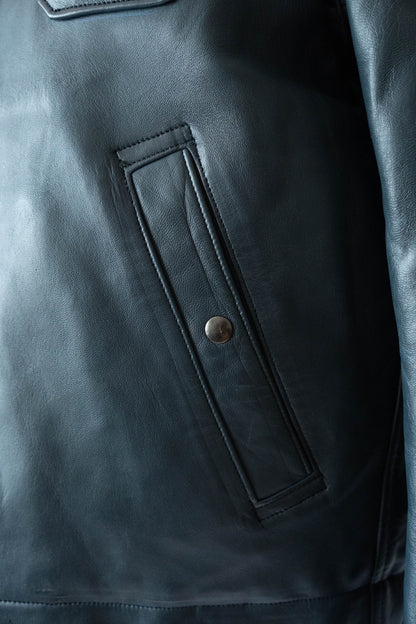 70s French Air Force Pilot Leather Jacket Original dead stock②