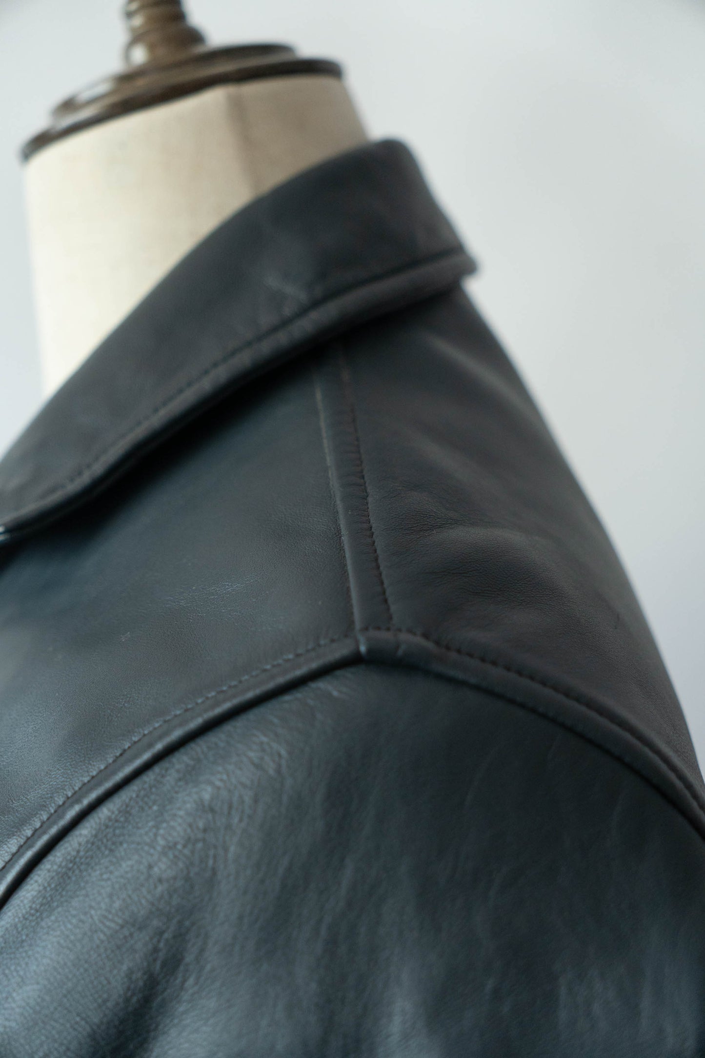 70s French Air Force Pilot Leather Jacket Original dead stock②