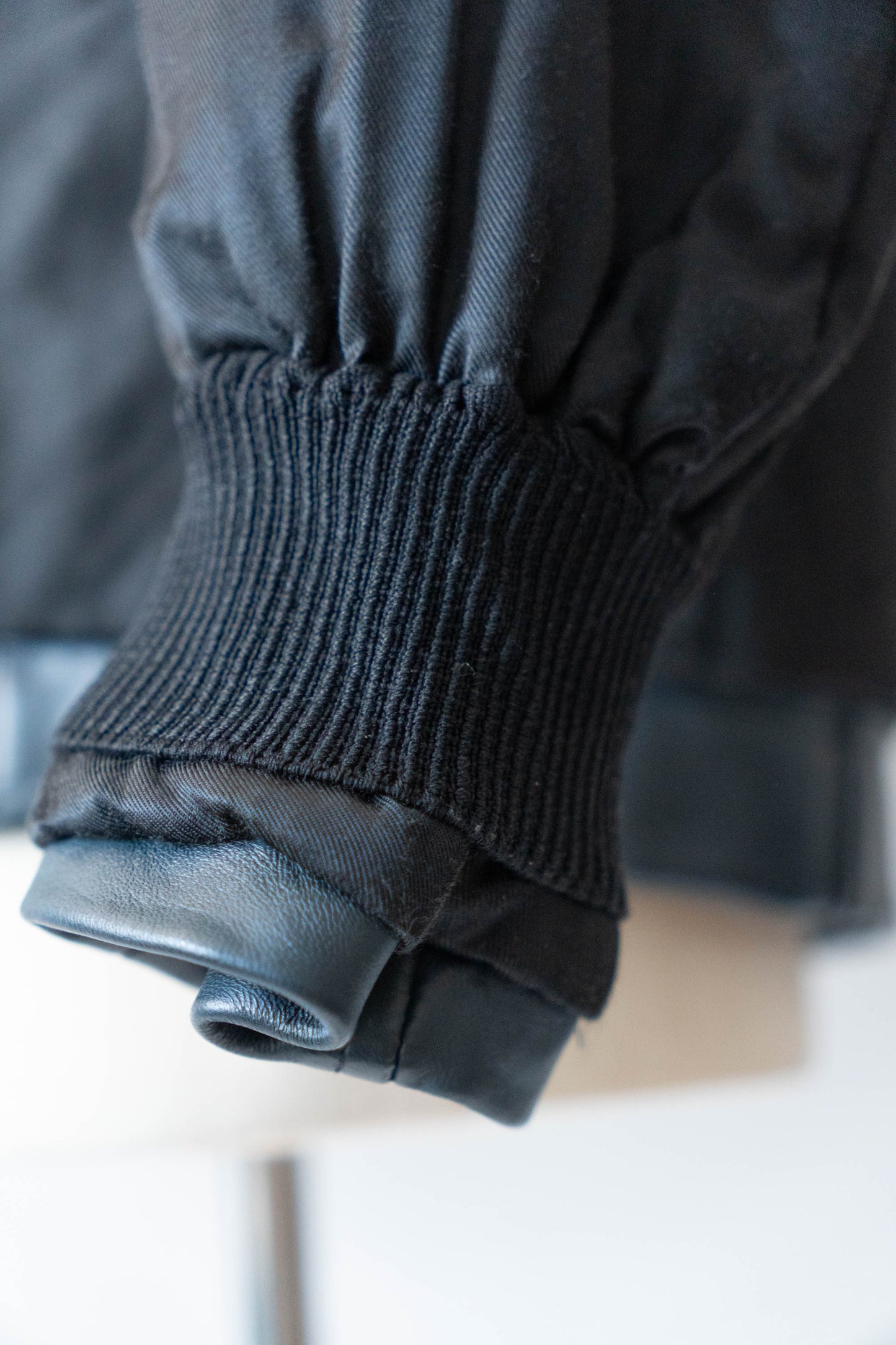 70s French Air Force Pilot Leather Jacket Original dead stock②