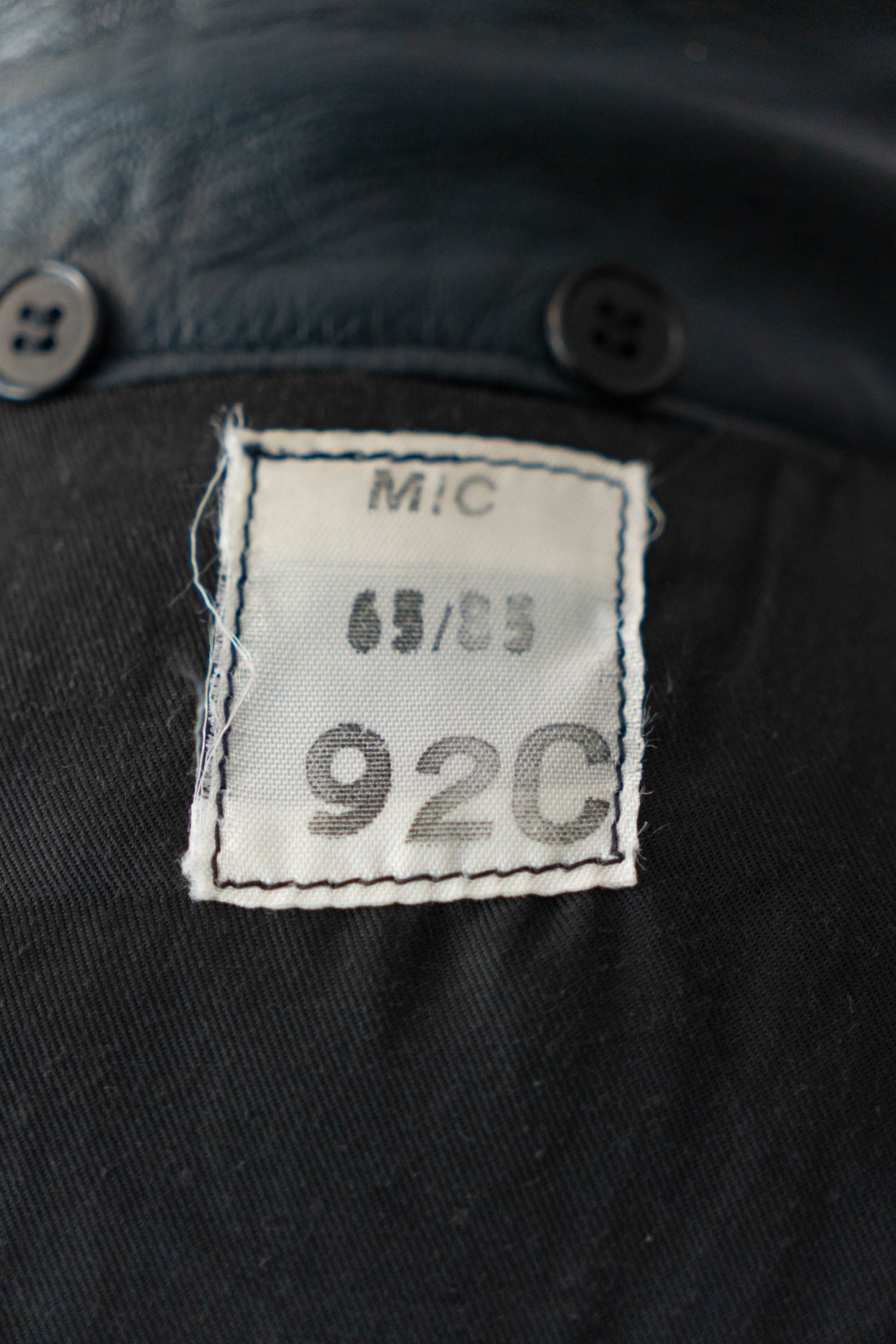 70s French Air Force Pilot Leather Jacket Original dead stock②