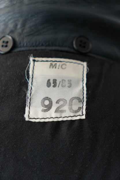 70s French Air Force Pilot Leather Jacket Original dead stock②