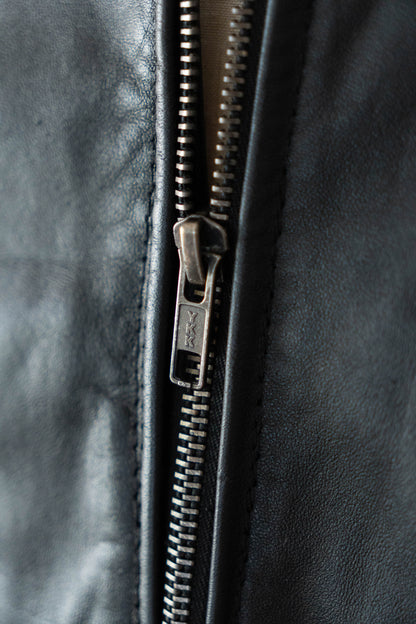 70s French Air Force Pilot Leather Jacket civilian②