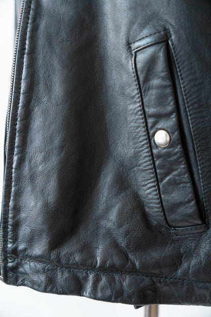 70s French Air Force Pilot Leather Jacket civilian②