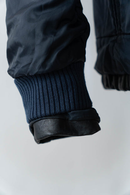 70s French Air Force Pilot Leather Jacket civilian②