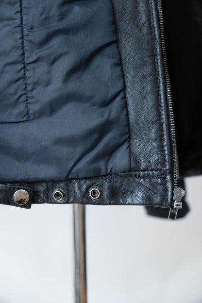 70s French Air Force Pilot Leather Jacket civilian②