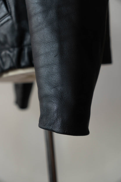 70s French Air Force Pilot Leather Jacket civilian①