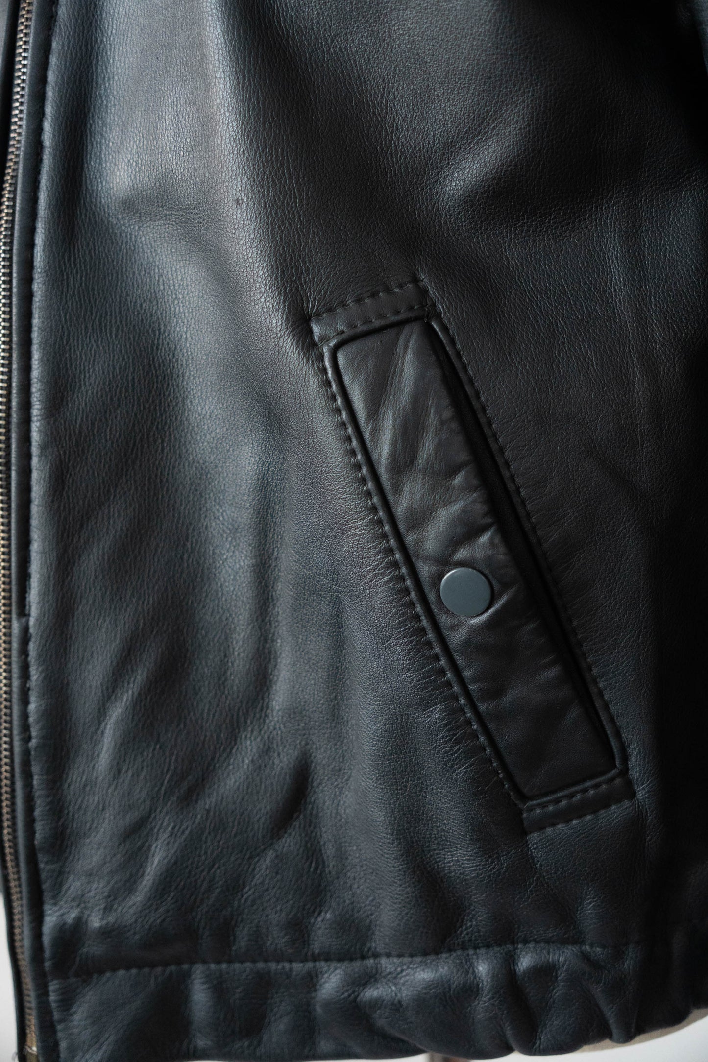 70s French Air Force Pilot Leather Jacket civilian①