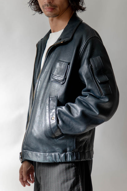 french pilot leather jacket