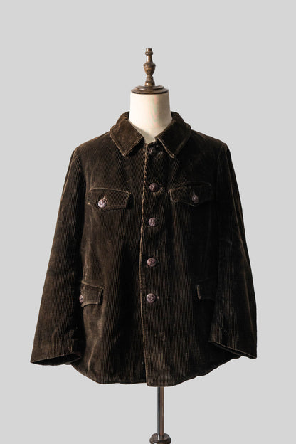30s AdolpheLafont Brown Corduroy Hunting Jacket