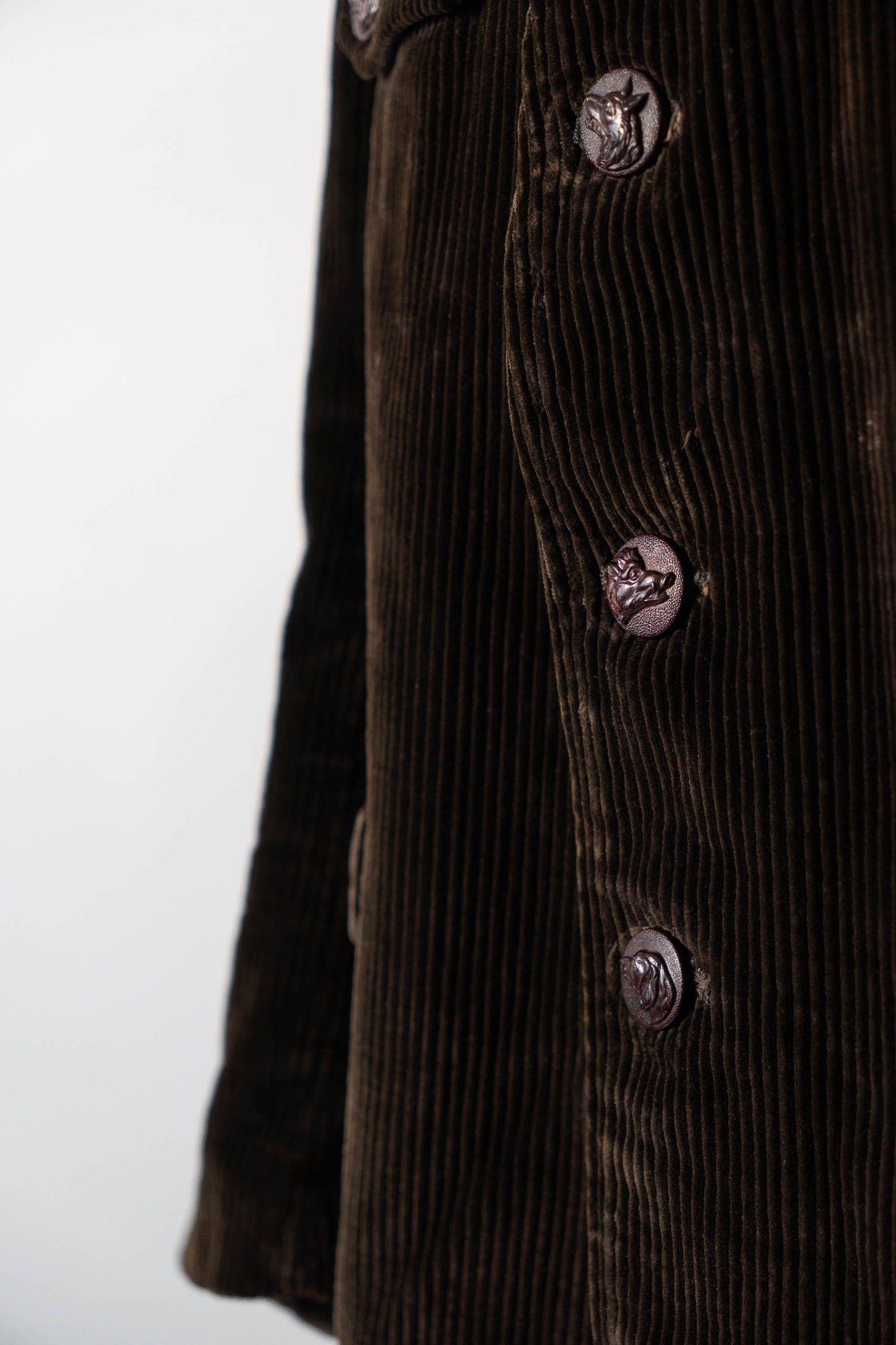 30 年代 AdolpheLafont 棕色燈芯絨狩獵夾克