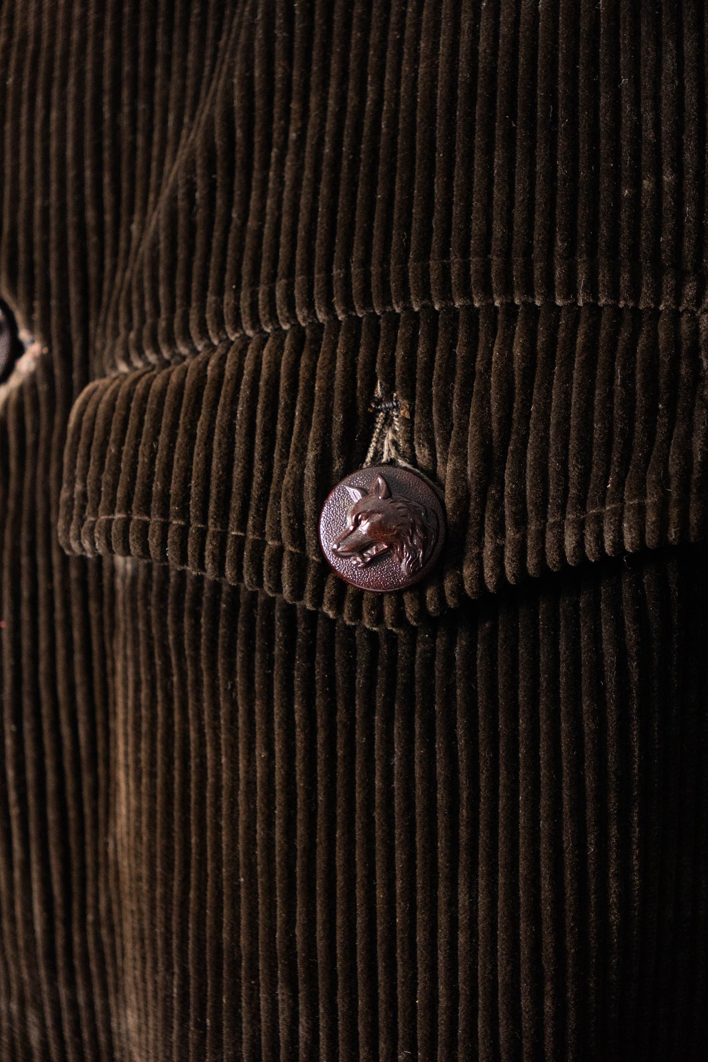 30 年代 AdolpheLafont 棕色燈芯絨狩獵夾克