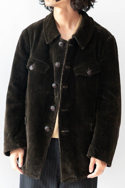 30s AdolpheLafont Brown Corduroy Hunting Jacket