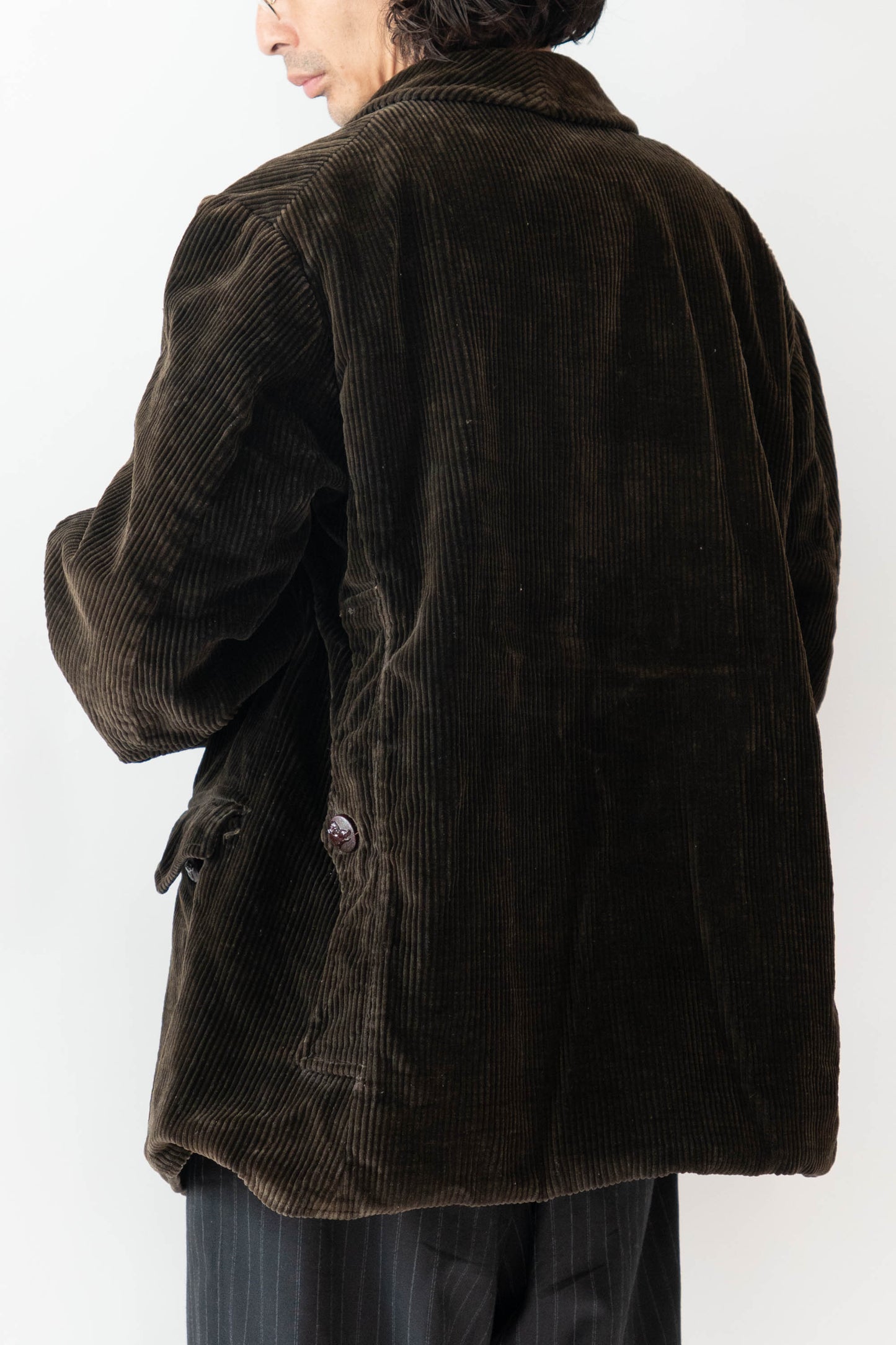 30 年代 AdolpheLafont 棕色燈芯絨狩獵夾克