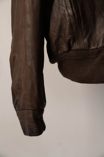 90s seraphin deerskin bomber jacket