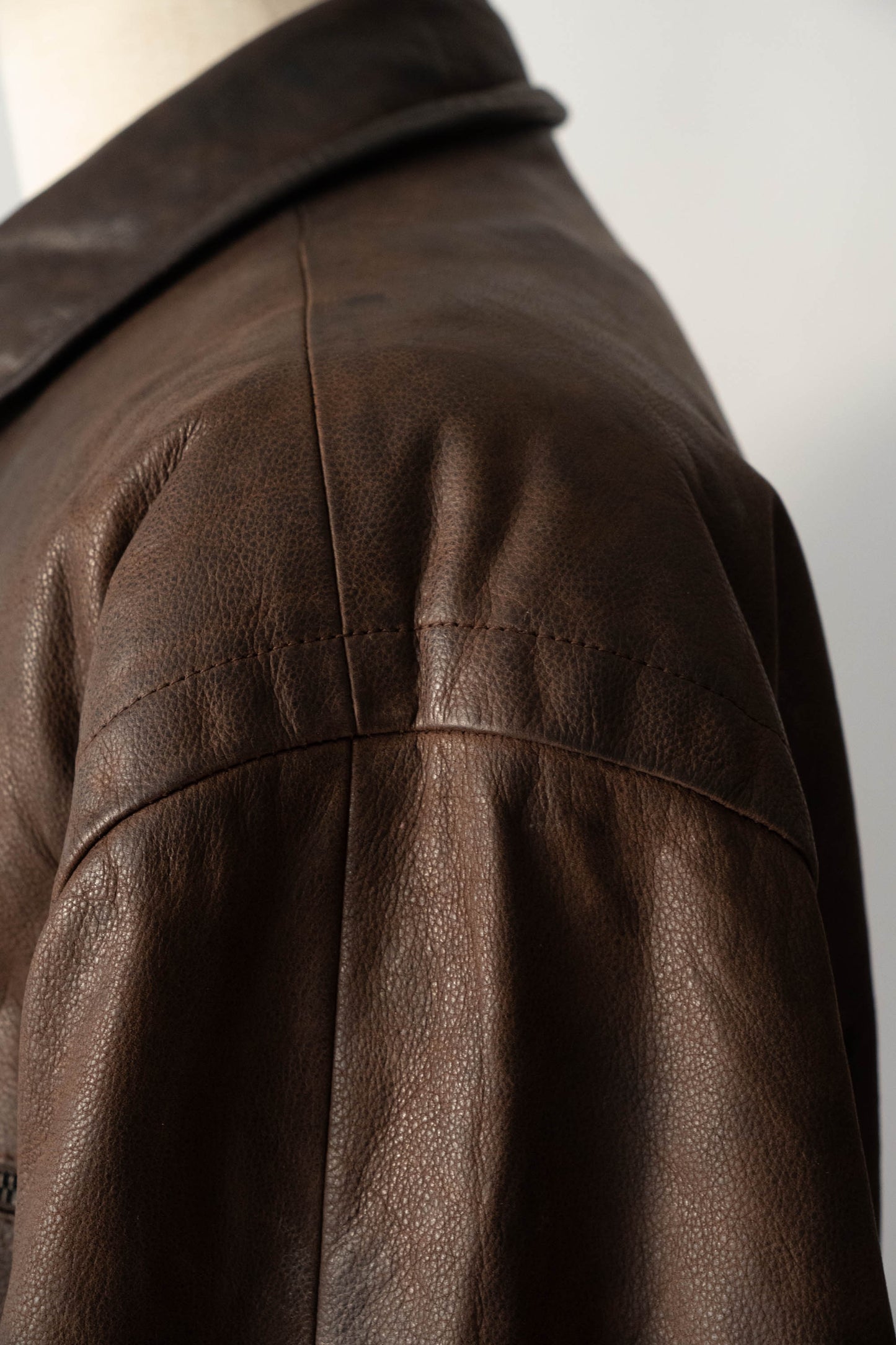 90s seraphin deerskin bomber jacket