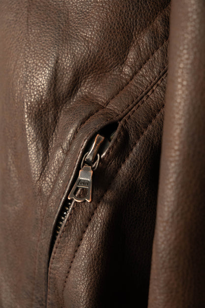 90s seraphin deerskin bomber jacket