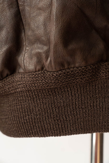 90s seraphin deerskin bomber jacket