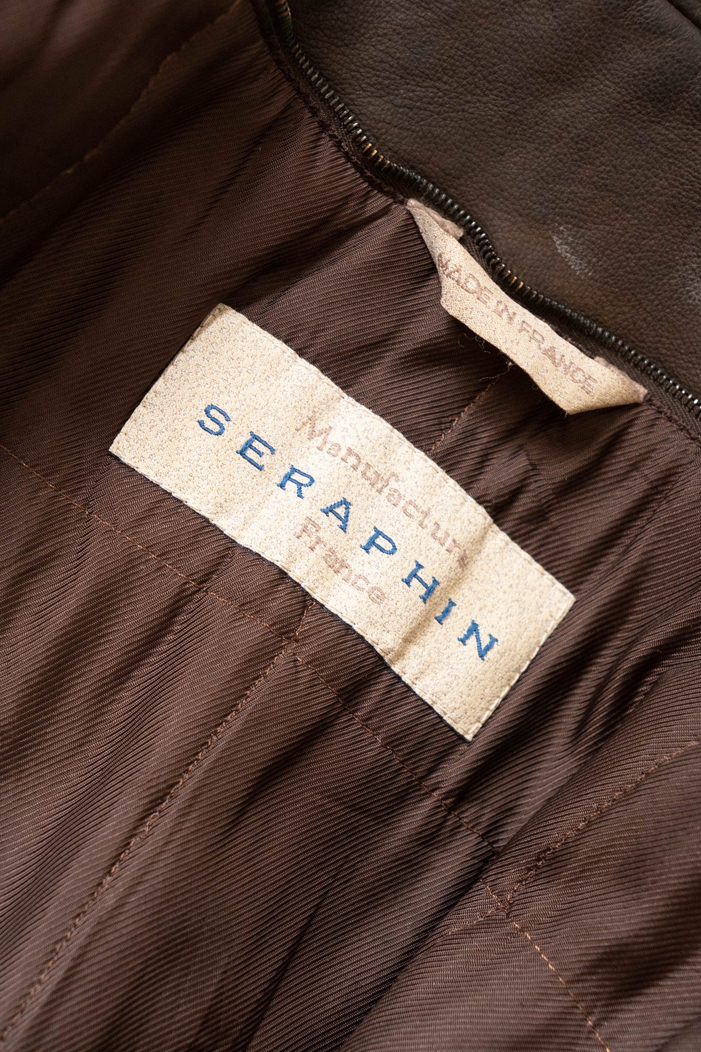 90s seraphin deerskin bomber jacket