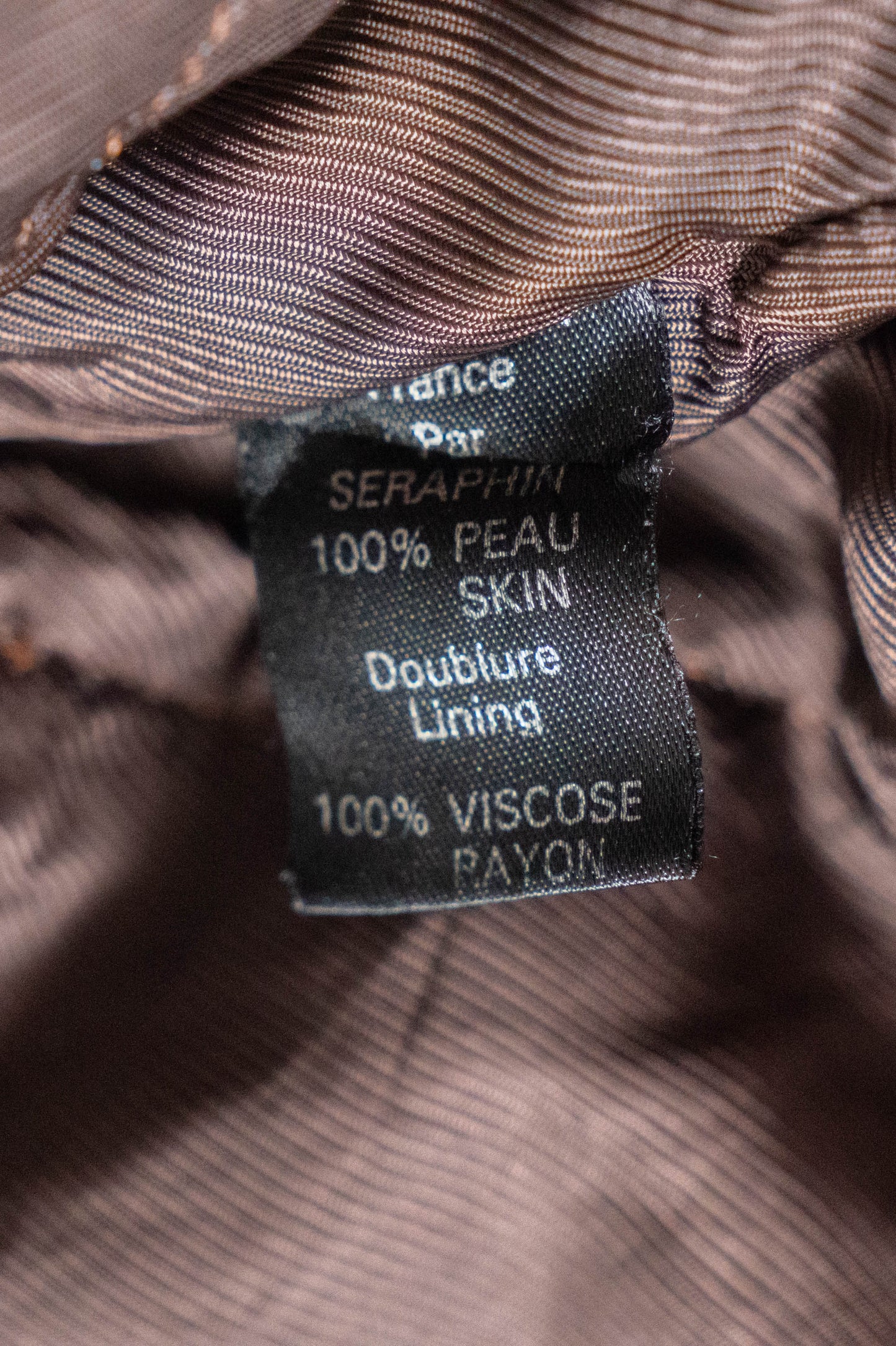 90s seraphin deerskin bomber jacket